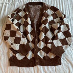 LIKE NEW! Pattern drop shoulder vintage cardigan!
